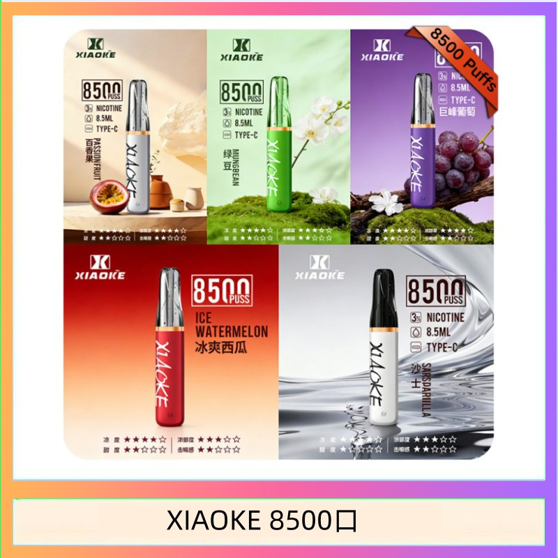 XIAOKE8500口 梟客XIAOKE一次性電子菸拋棄式8500口